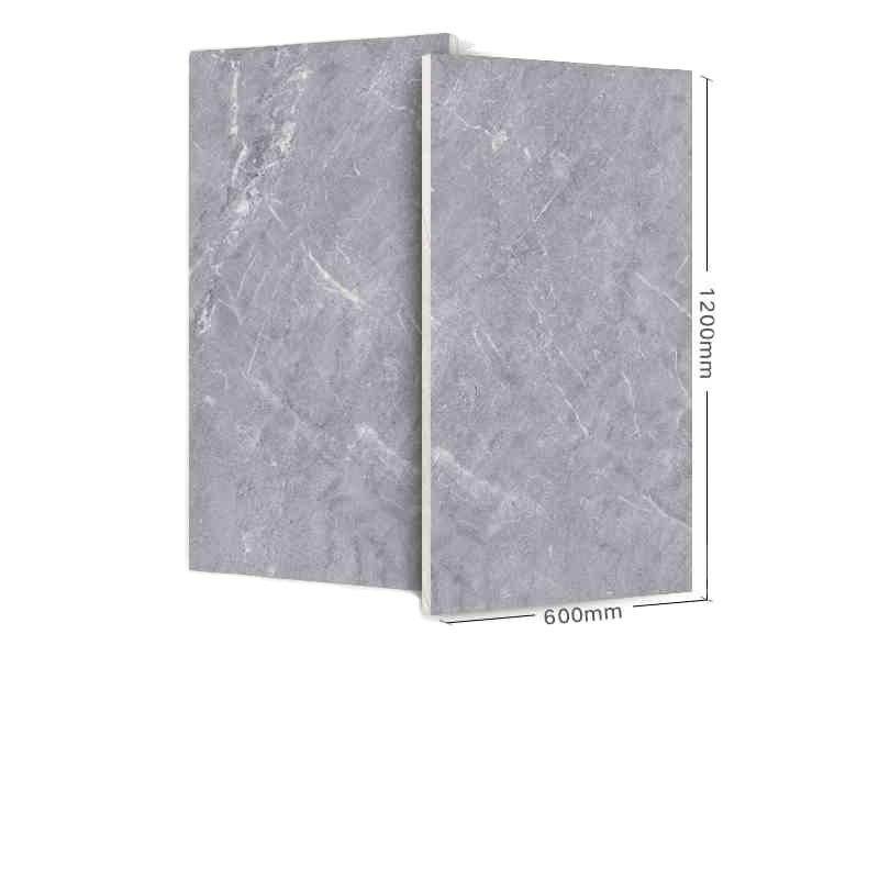 600X1200mm 현대 석 모방 실내/외실용 회색 가시화 된 포르셀라인 타일